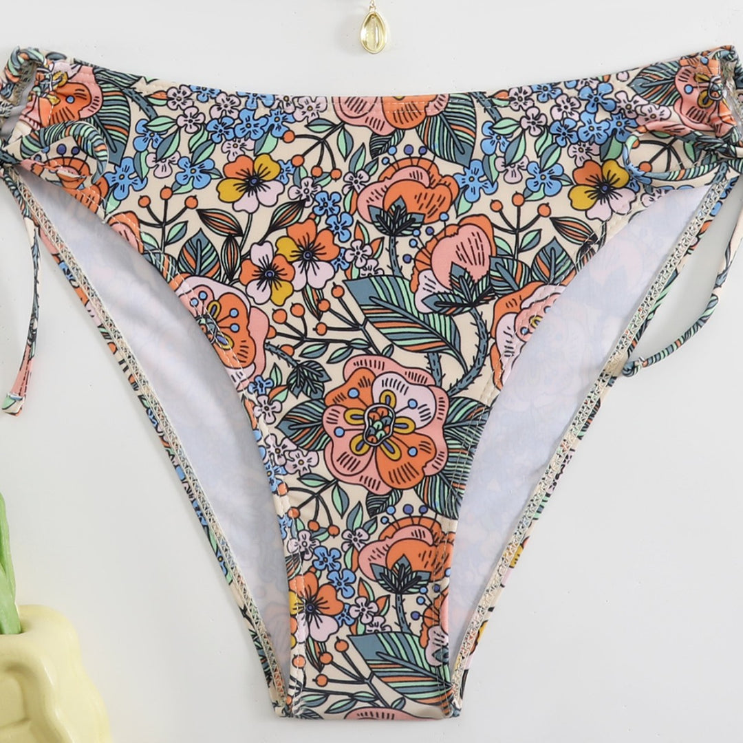 Damen Blumenmuster Bikini-Set Drune