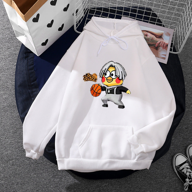 Damen Hoodie mit kreativem Basketball-Motiv Drune
