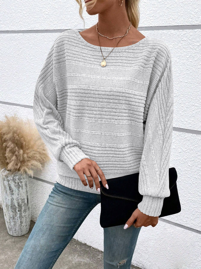 Damen lässiger Strickpullover Drune