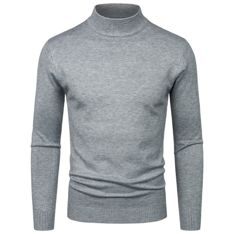 Herren eleganter Rollkragenpullover aus feiner Baumwollmischung Drune