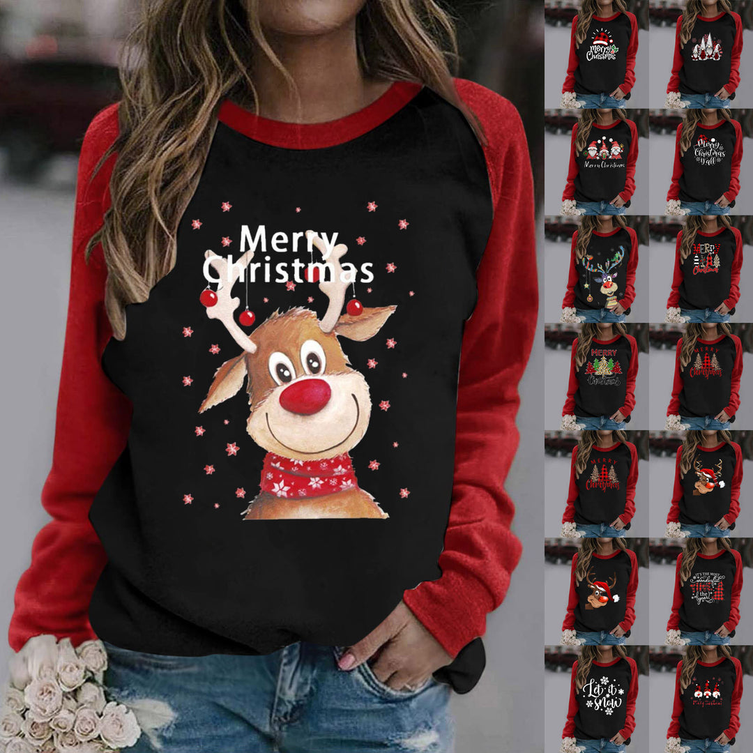 Damen Sweatshirt mit festlichem Weihnachtsmotiven Drune