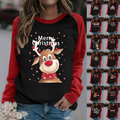 Damen Sweatshirt mit festlichem Weihnachtsmotiven Drune