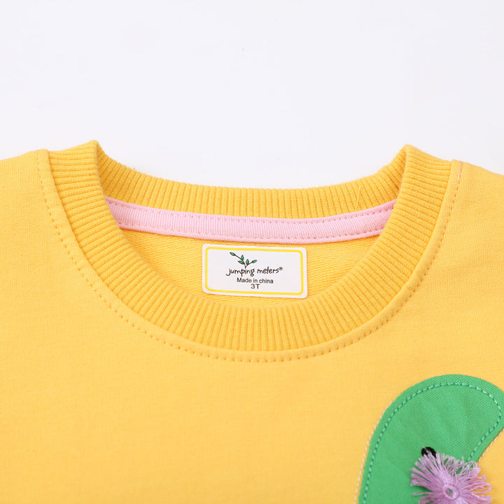 Mädchen Sweatshirt mit kreativem Dinosaurier-Design Drune