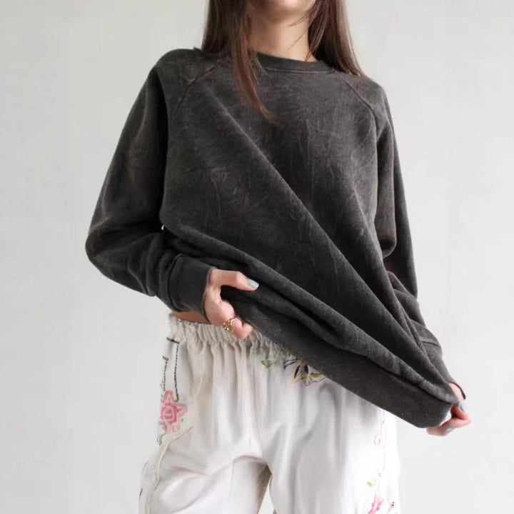 Damen Lässiger und bequemer Sweatshirt mit lässigem Schnitt Drune