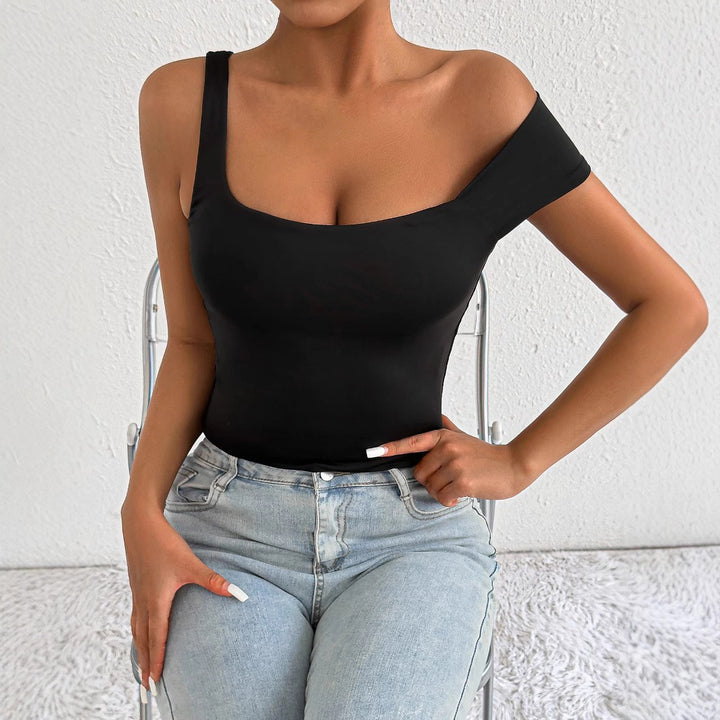 Damen Off-Shoulder Körperoberteil mit figurbetontem Schnitt Drune