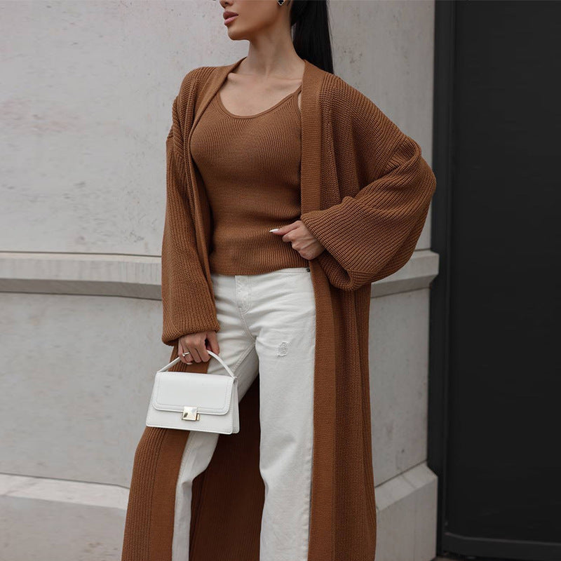 Damen lässiger Strickmantel Drune