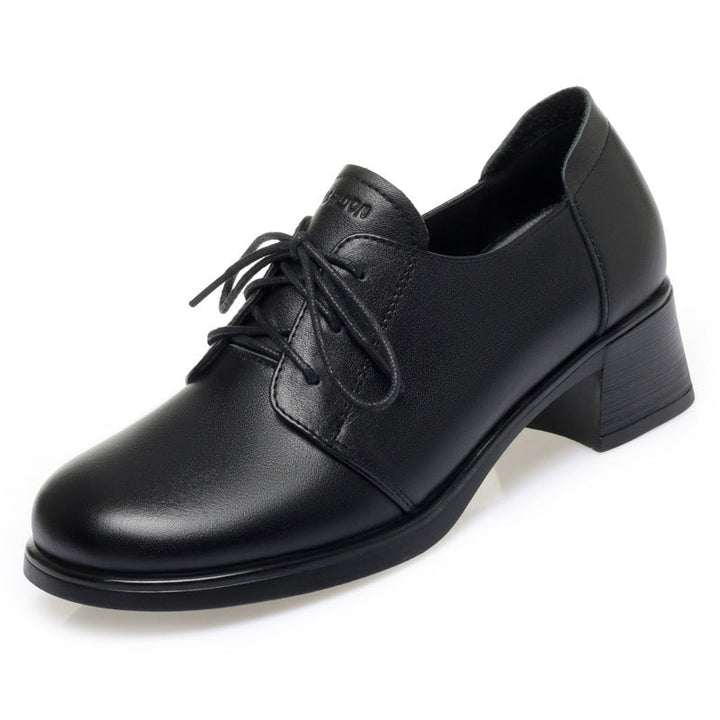 Damen Elegante und bequeme Schnürschuhe mit Blockabsatz Drune