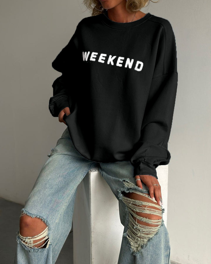Damen Oversized Sweatshirt Drune