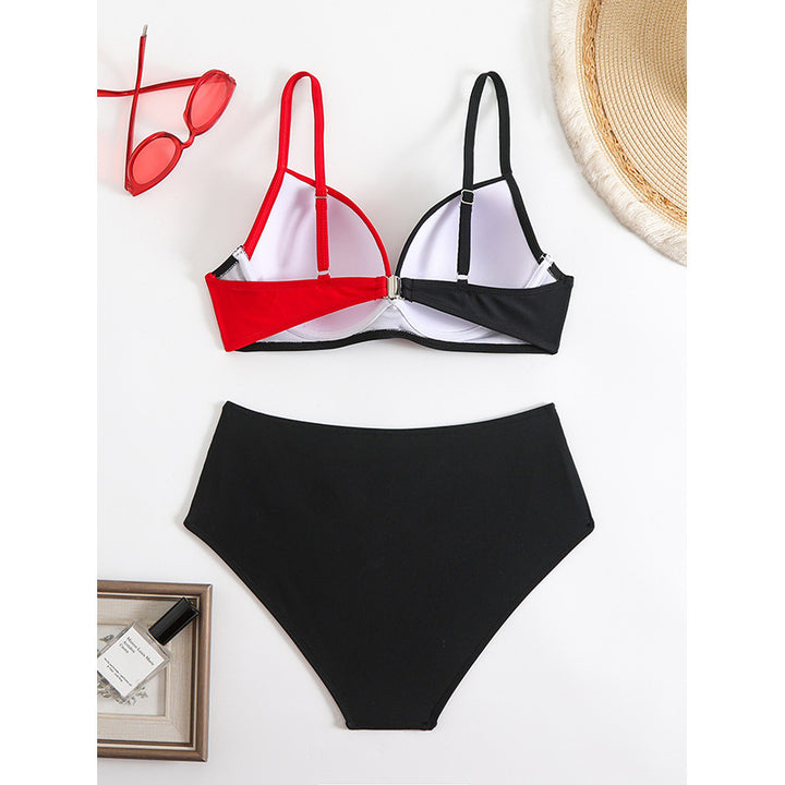 Damen Bikiniset mit verstellbaren Trägern und elegantem Wickeldetail Drune