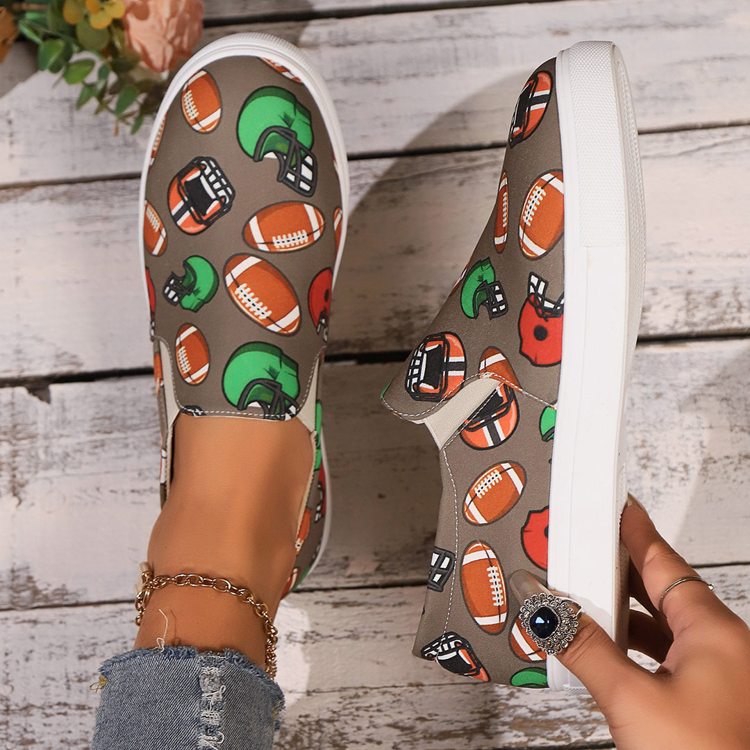Damen Freizeit-Sneaker mit sportlichem Motiv Drune