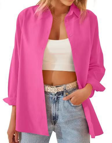 Damen Leichte und luftige Overshirtbluse Drune