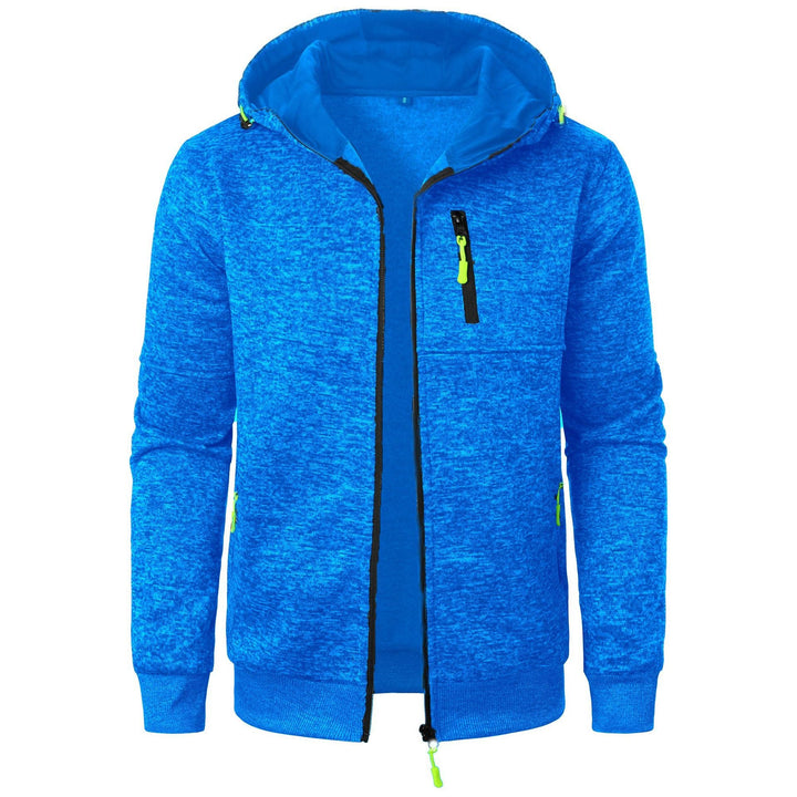 Drune | Herren Gemusterte Zip Kapuzenpulli