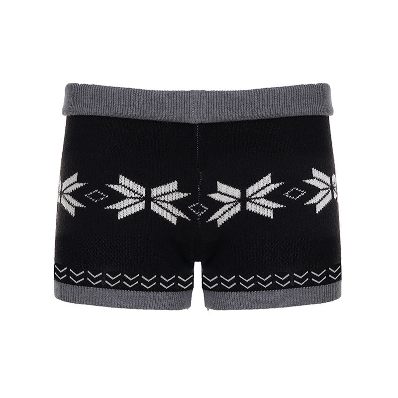 Damen Weite Freizeit-Hosen mit elastischem Bund und auffälligen Streifen Drune