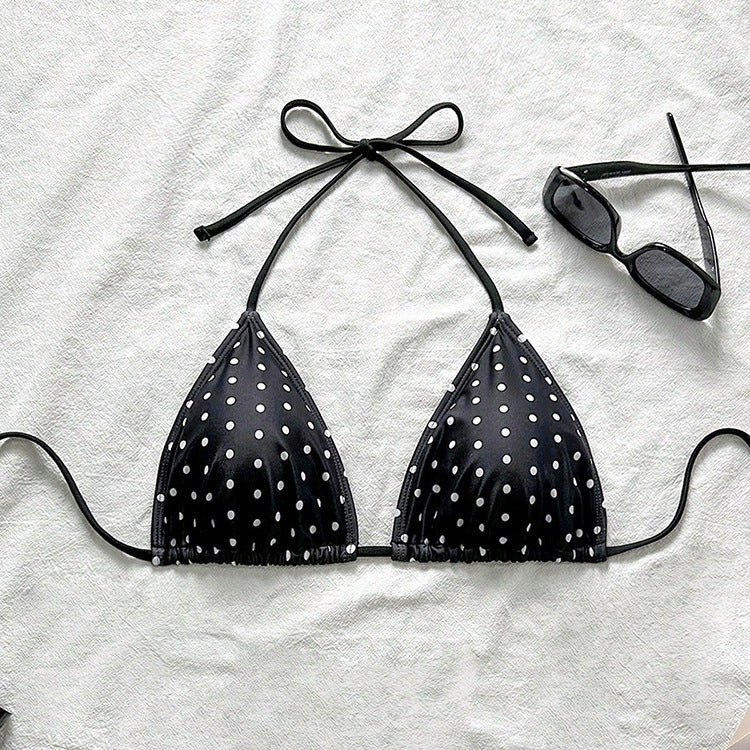 Damen Triangel-Bikinioberteil mit lässigen Bindebändern Drune