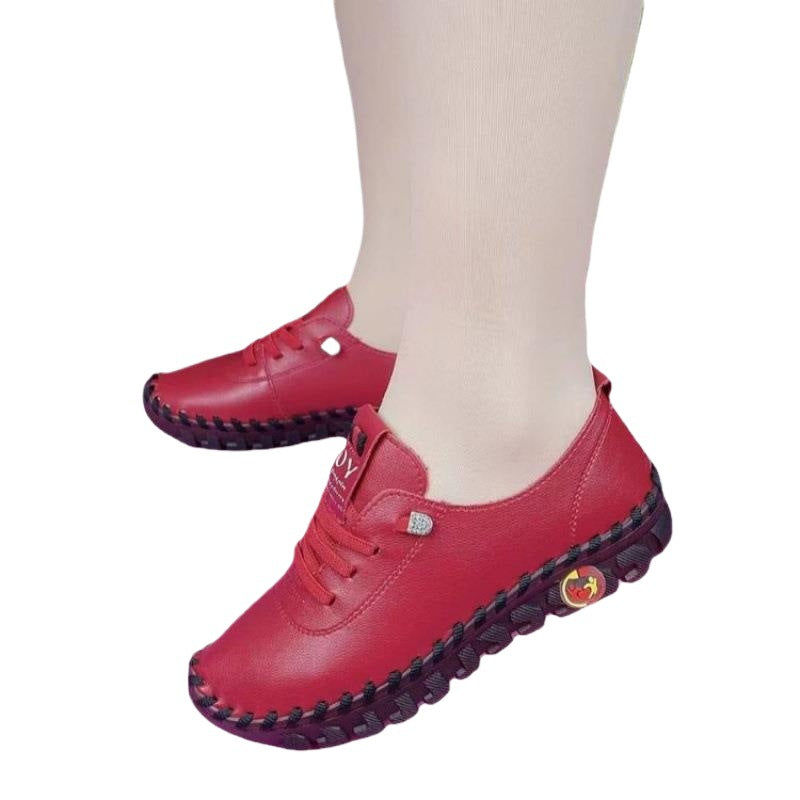 Damen nan komfortable handgenähte Slipper-Sneaker mit ergonomischem Fußbett und profillaufsohle Drune