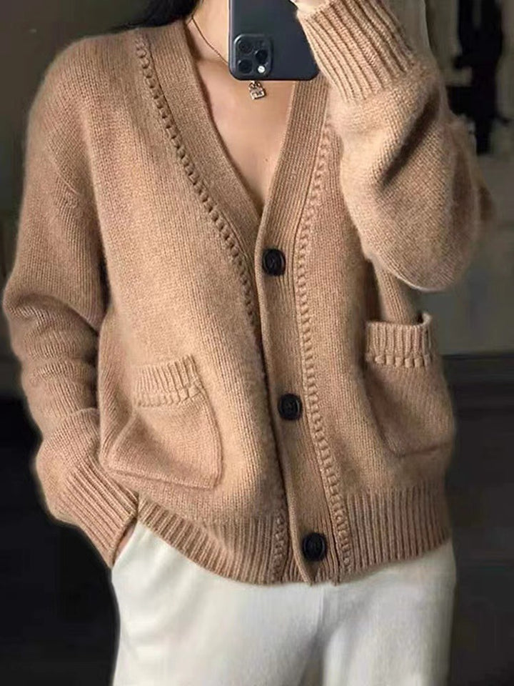 Damen Strickjacke im lässigen Oversized-Stil Drune