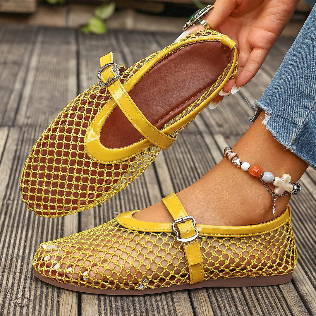 Damen Netzschuhe mit elegantem Riemen Drune