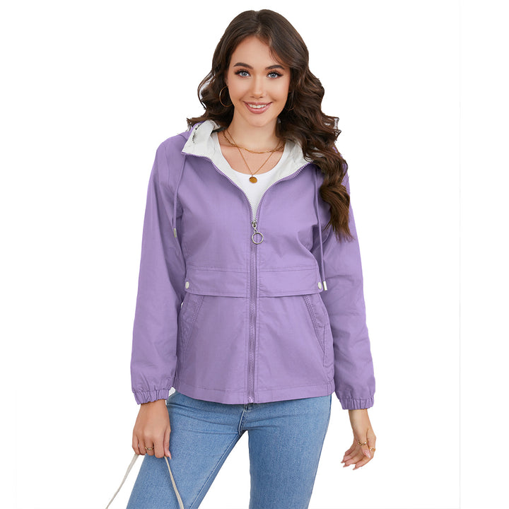 Damen modische Freizeitjacke mit verstellbarem Bund Drune