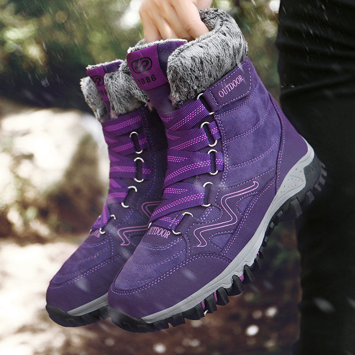 Damen Wasserdichte Winterstiefel mit isolierter Fütterung Drune