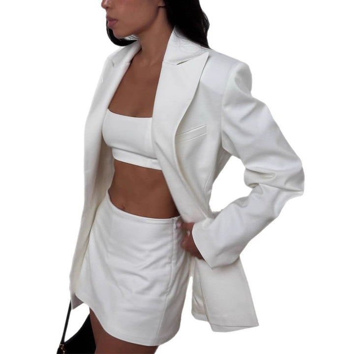 Damen Eleganter Blazer mit tailliertem Schnitt Drune