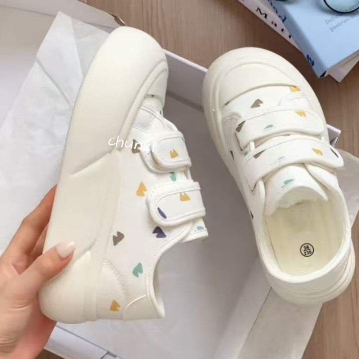 Damen Sportliche Sneaker mit praktischem Klettverschluss und modischem Denim-Obermaterial Drune