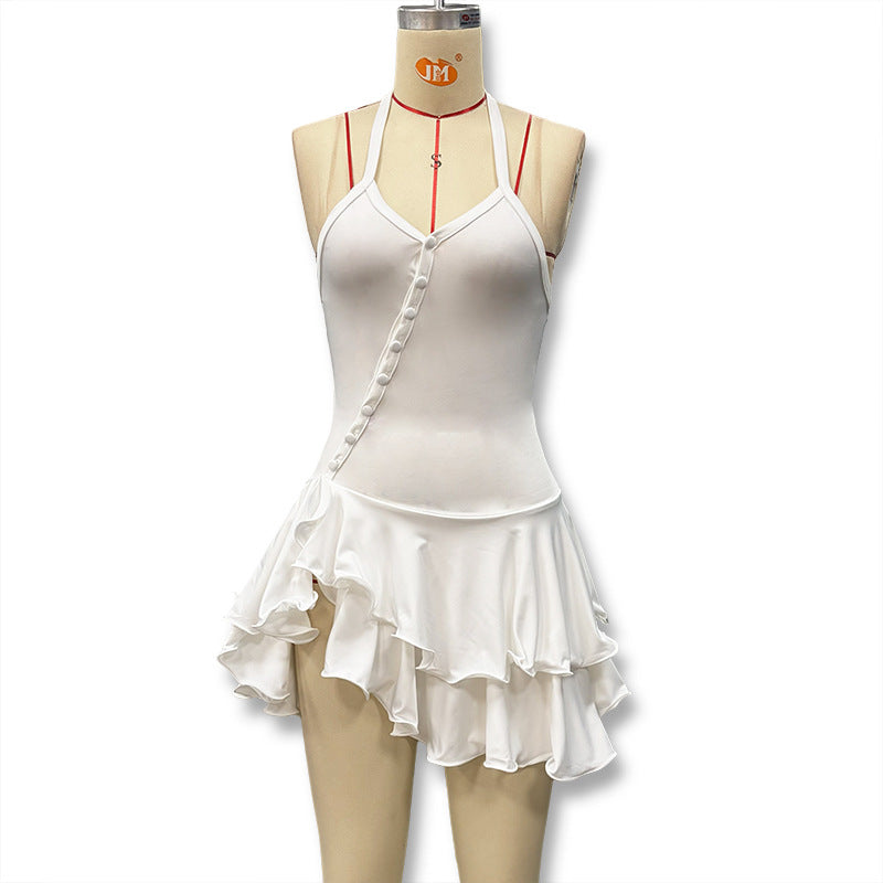 Damen Tänzeroutfit mit raffinierten Volant-Details und elegantem Schnitt Drune