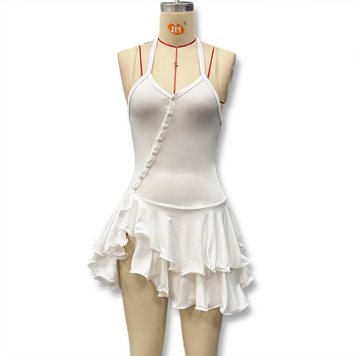 Damen Tänzeroutfit mit raffinierten Volant-Details und elegantem Schnitt Drune