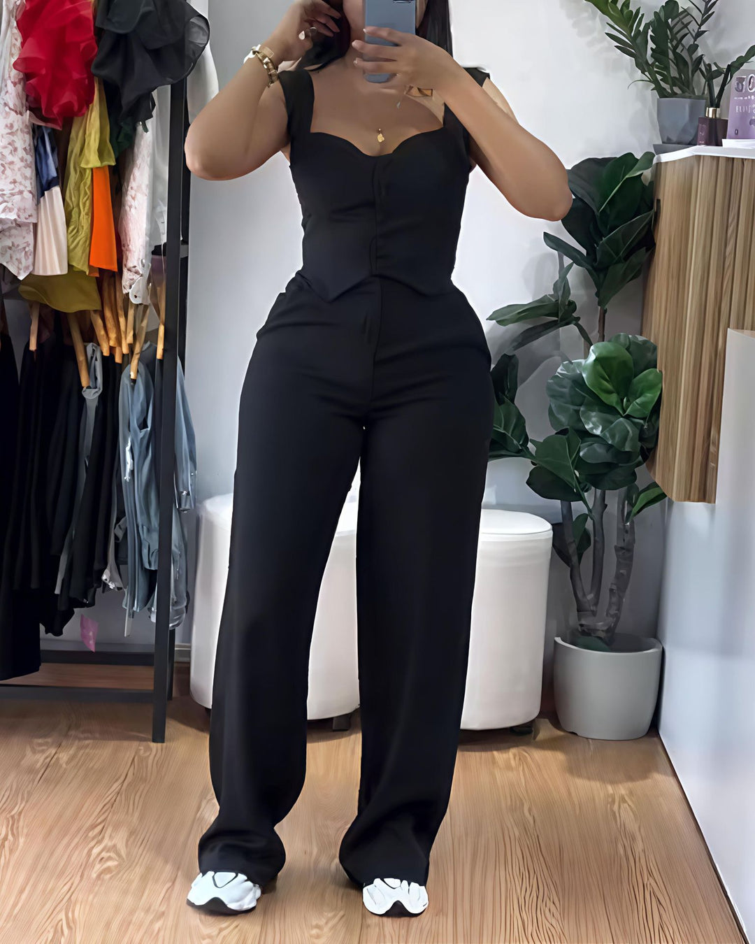 Damen Elegantes und figurbetontes Jumpsuit Drune