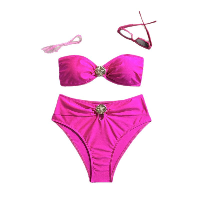 Damen Elegantes Bikini-Set mit modischem Muschel-Design Drune