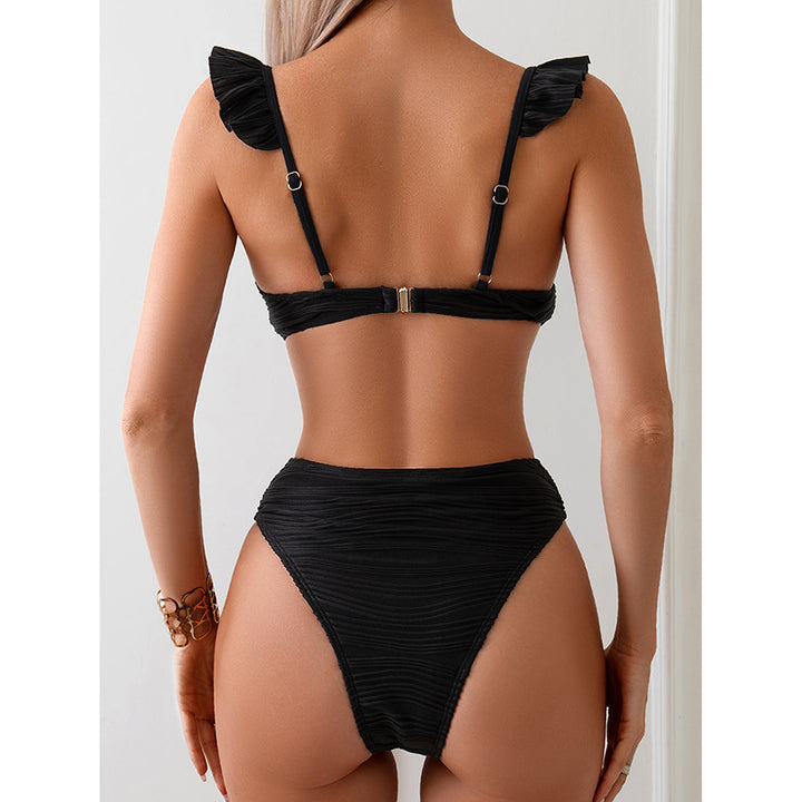 Damen Bikini-Set mit eleganten Raffungen und bequemen Trägern Drune