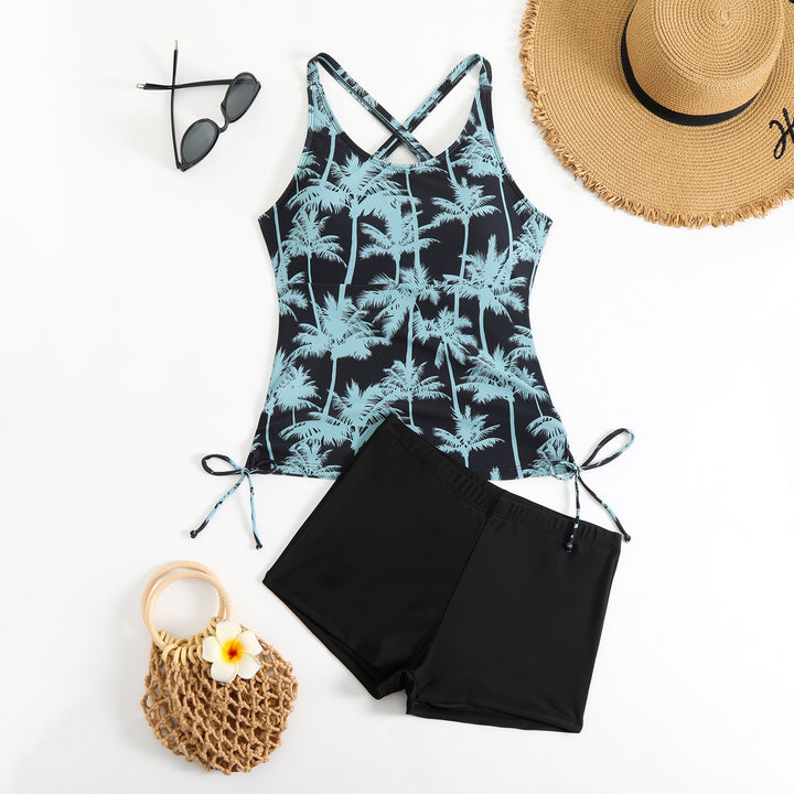 Damen Tankini mit verstellbaren Trägern und lässigen Shorts Drune