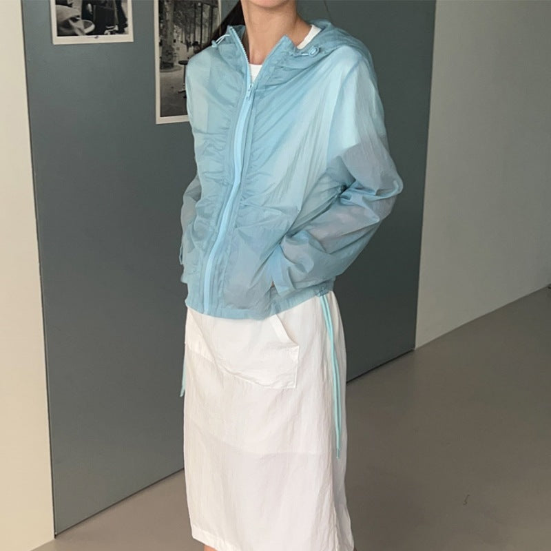 Damen leichte winddichte Sommerjacke Drune
