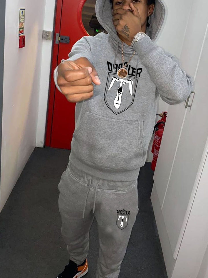 Damen Hoodie- und Jogginghose-Set mit exklusivem Grafikelement Drune