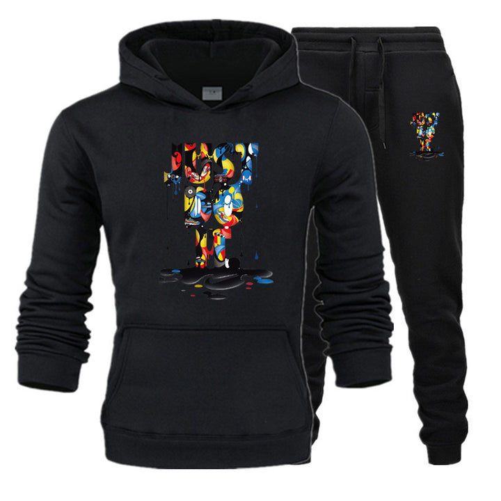 Damen Kapuzenpullover und Jogginghose Set Drune