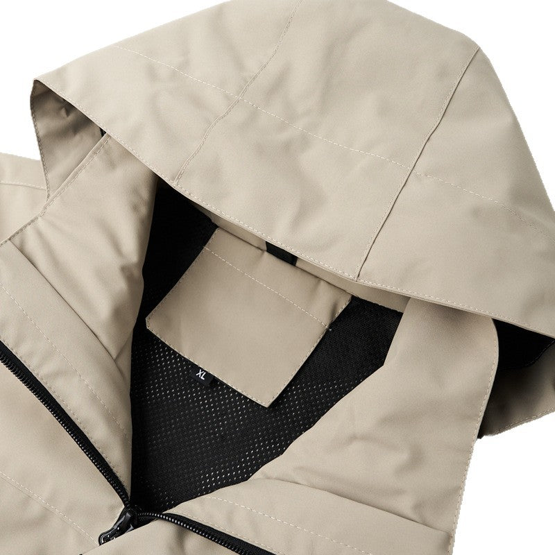 Herren Übergangsjacke mit stylischem Stehkragen und atmungsaktiven Eigenschaften Drune