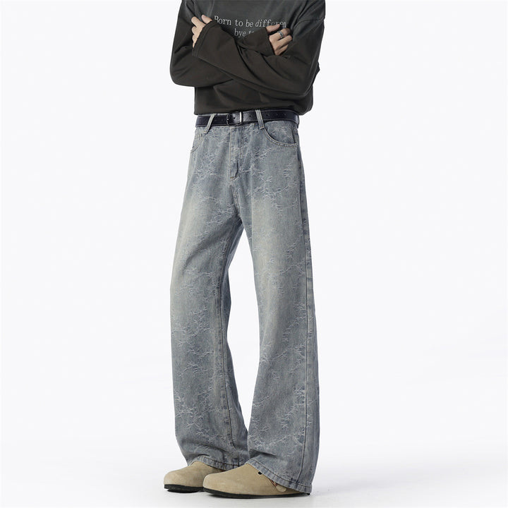 Herren Weite Jeans mit einzigartigem Muster und hohem Tragekomfort Drune