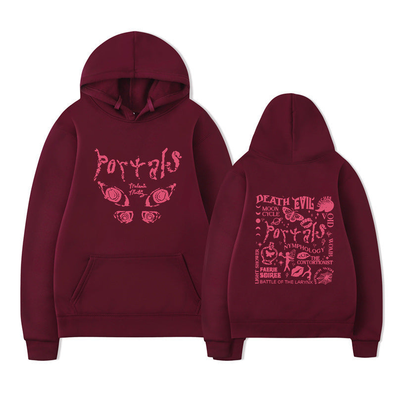 Damen Kapuzenpullover mit kreativem Motiv und bequemer Passform Drune