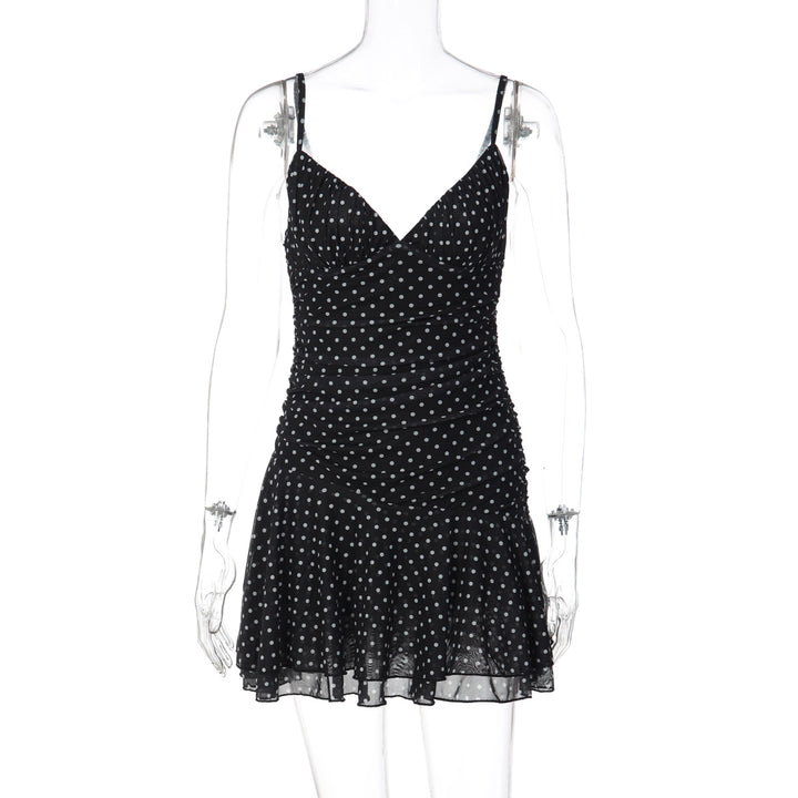 Damen verspieltes Minikleid mit raffinierten Drapierungen Drune