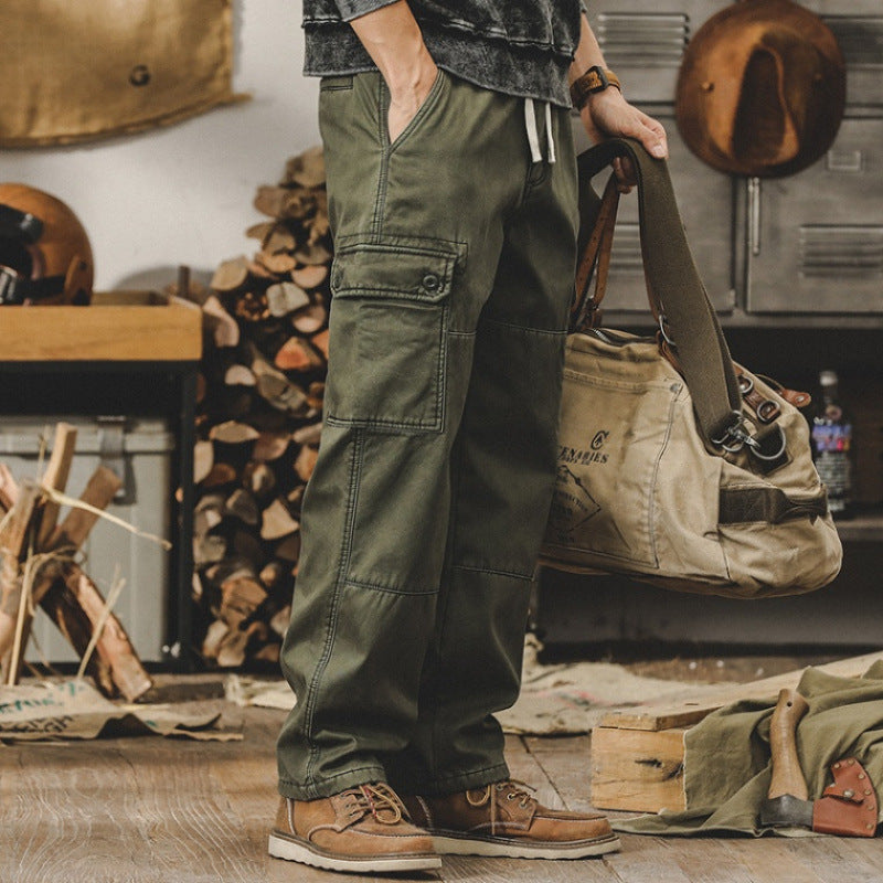 Herren Cargo-Hosen mit multifunktionalen Taschen und robustem Material Drune