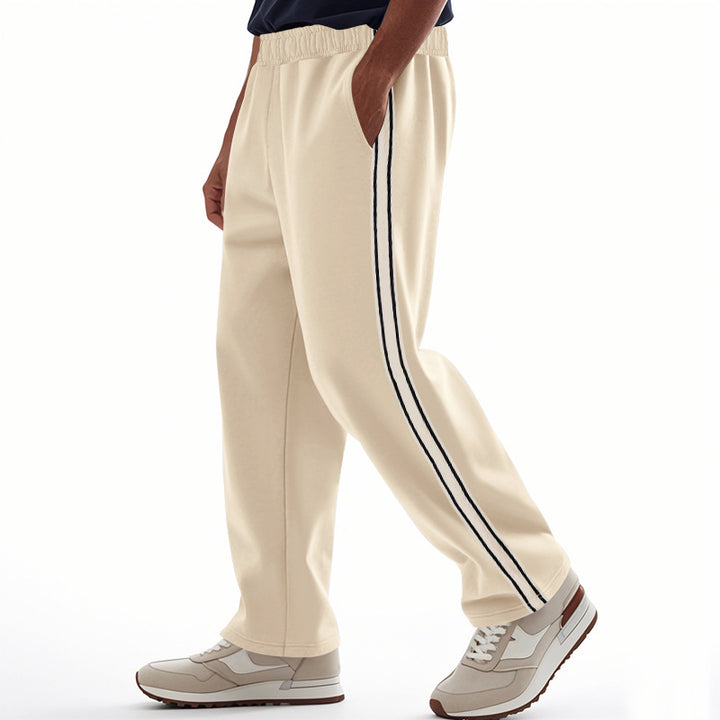 Herren Sportliche Freizeithose mit seitlichen Kontraststreifen Drune