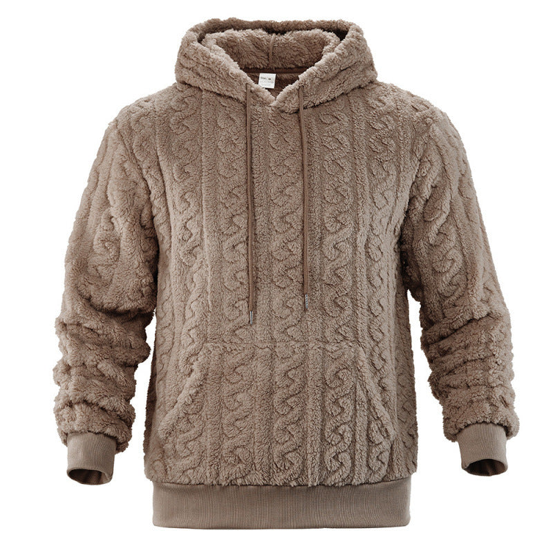 Damen Kuscheliger Fleece-Hoodie mit Strukturmuster Drune