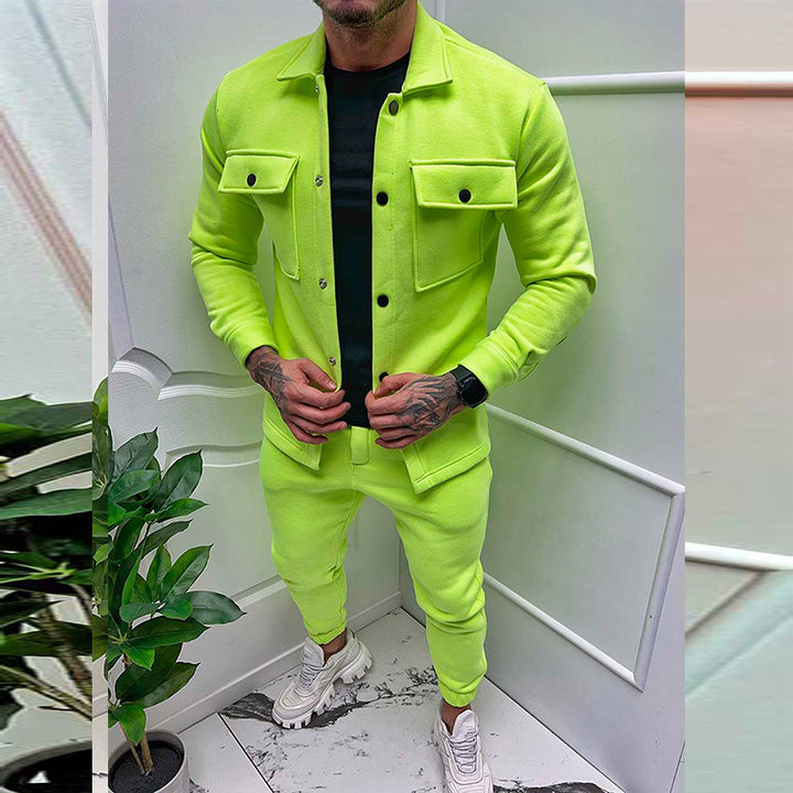 Herren Freizeit-Anzug mit praktischem Schnitt und Taschen Drune