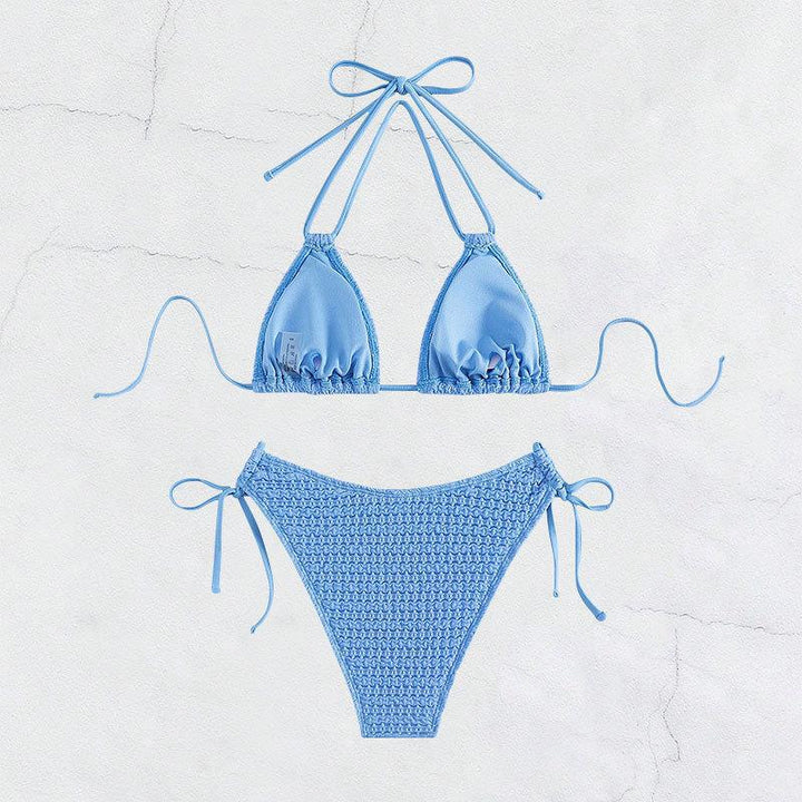 Damen Cropped Bikini mit raffinierten Bindebändern Drune