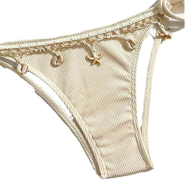 Damen Triangel-Bikini mit verspielten Häkel-Details Drune