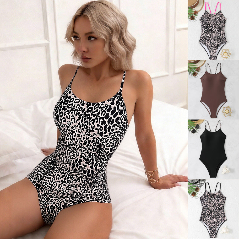 Damen Sportlicher Badeanzug mit trendigen Trägerdetails Drune