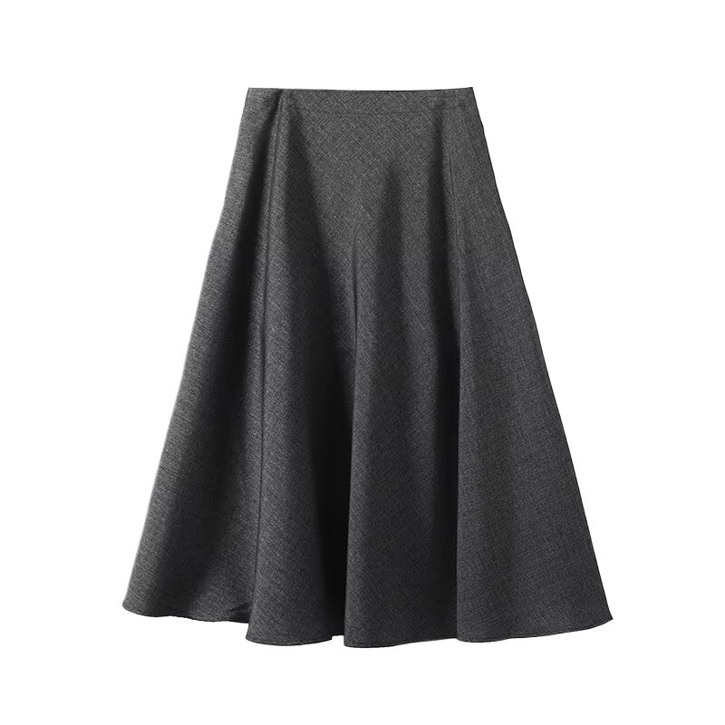 Damen Elegante und fließende Maxirock mit hochtailliertem Design Drune
