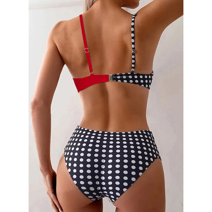 Damen Zweiteiliges Bikini-Set mit verspieltem Wickeldesign Drune