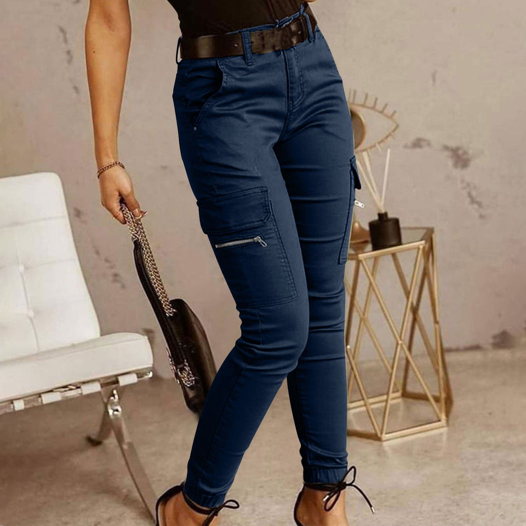 Damen Cargo-Hose mit figurbetontem Schnitt und vielen praktischen Taschen Drune