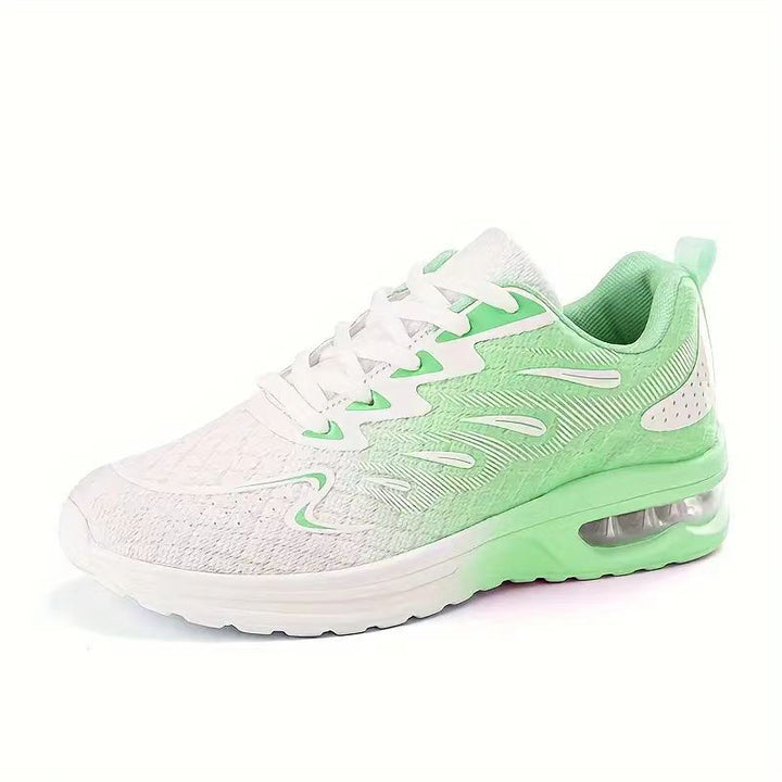 Damen nan leistungsorientierter Fitnesssneaker mit sichtbarer Luftdämpfung und nahtlosem Strickobermaterial Drune