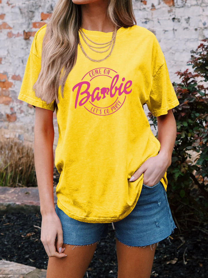 Frauen Grafik Party T-Shirt Drune